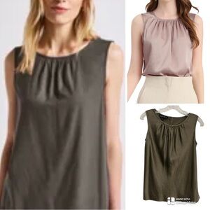 Lafayette 148 100% silk sleeveless blouse